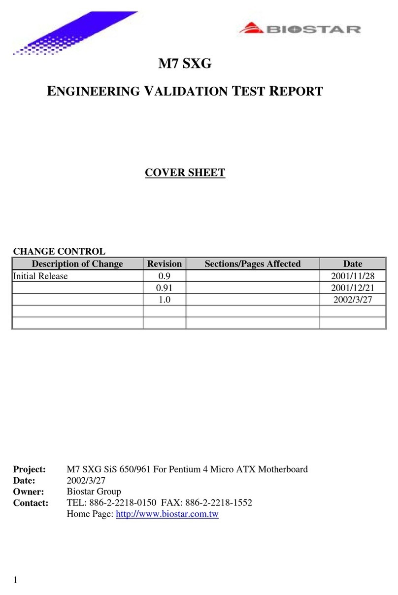 Biostar M7SXG User manual