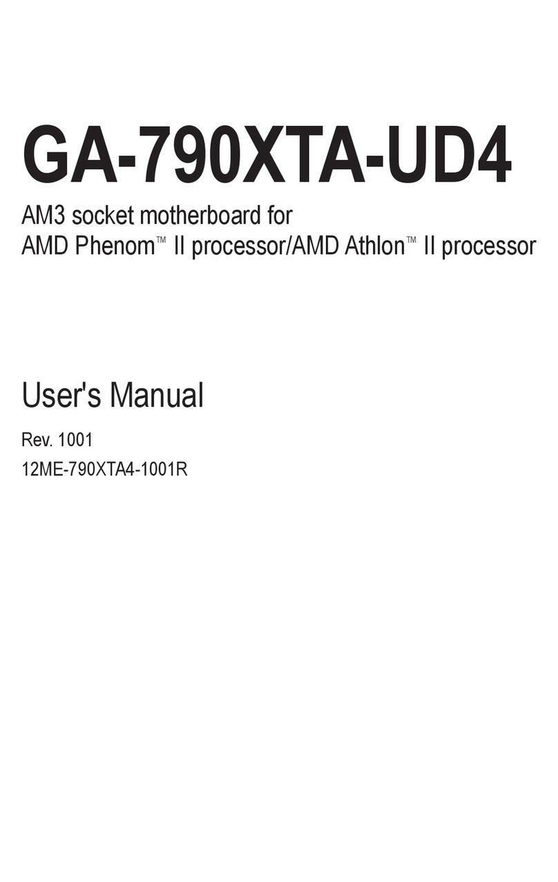 Gigabyte GA-790XTA-UD4 User manual