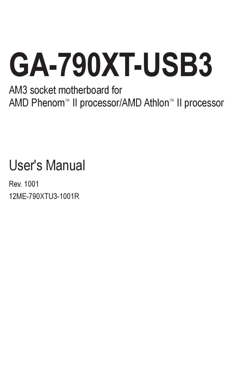 Gigabyte GA-790XT-USB3 User manual