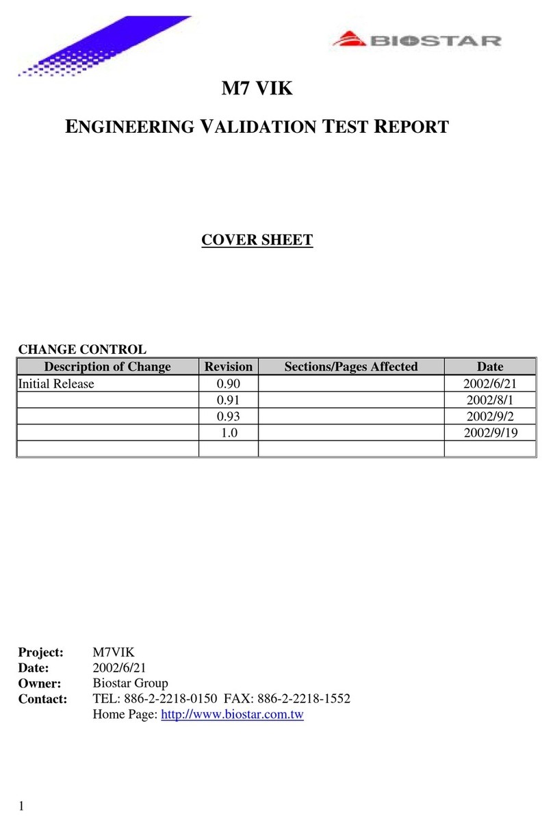 Biostar M7 VIK User manual
