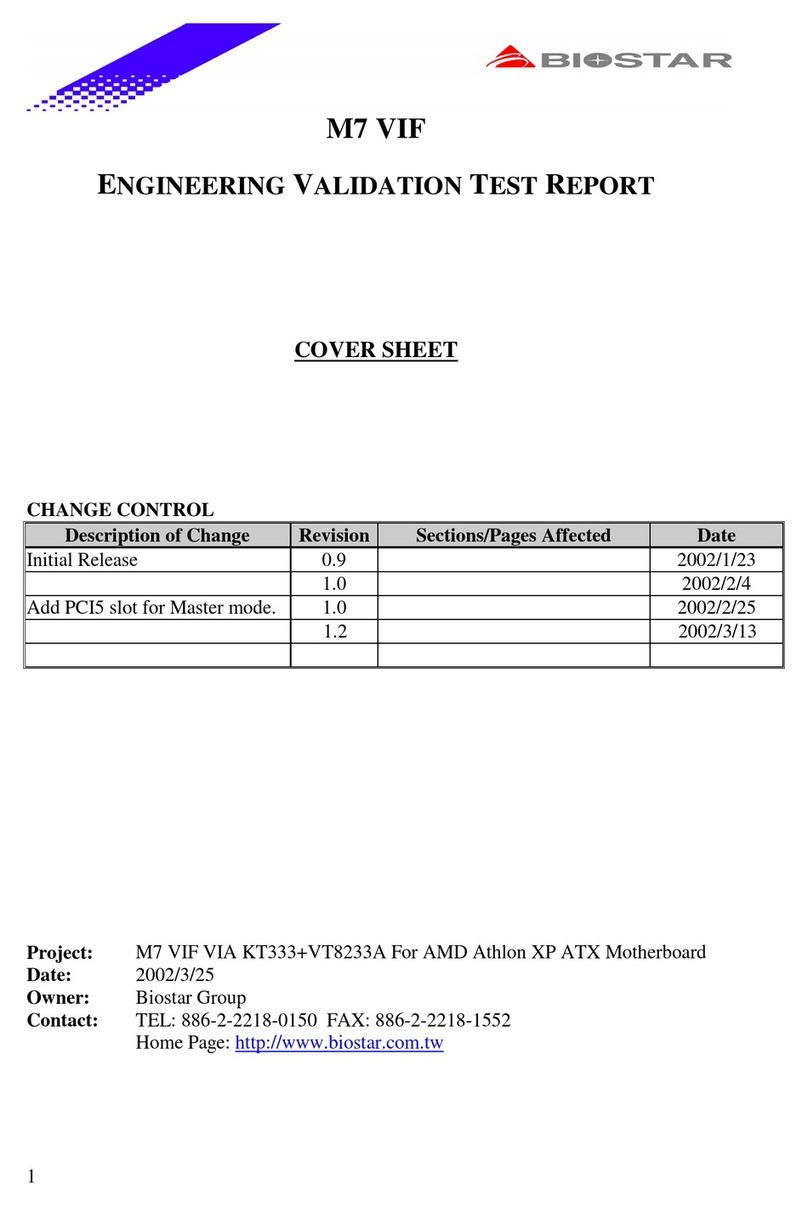 Biostar M7 VIF User manual
