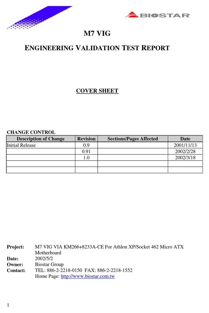 Biostar M7VIG Pro-D Test report