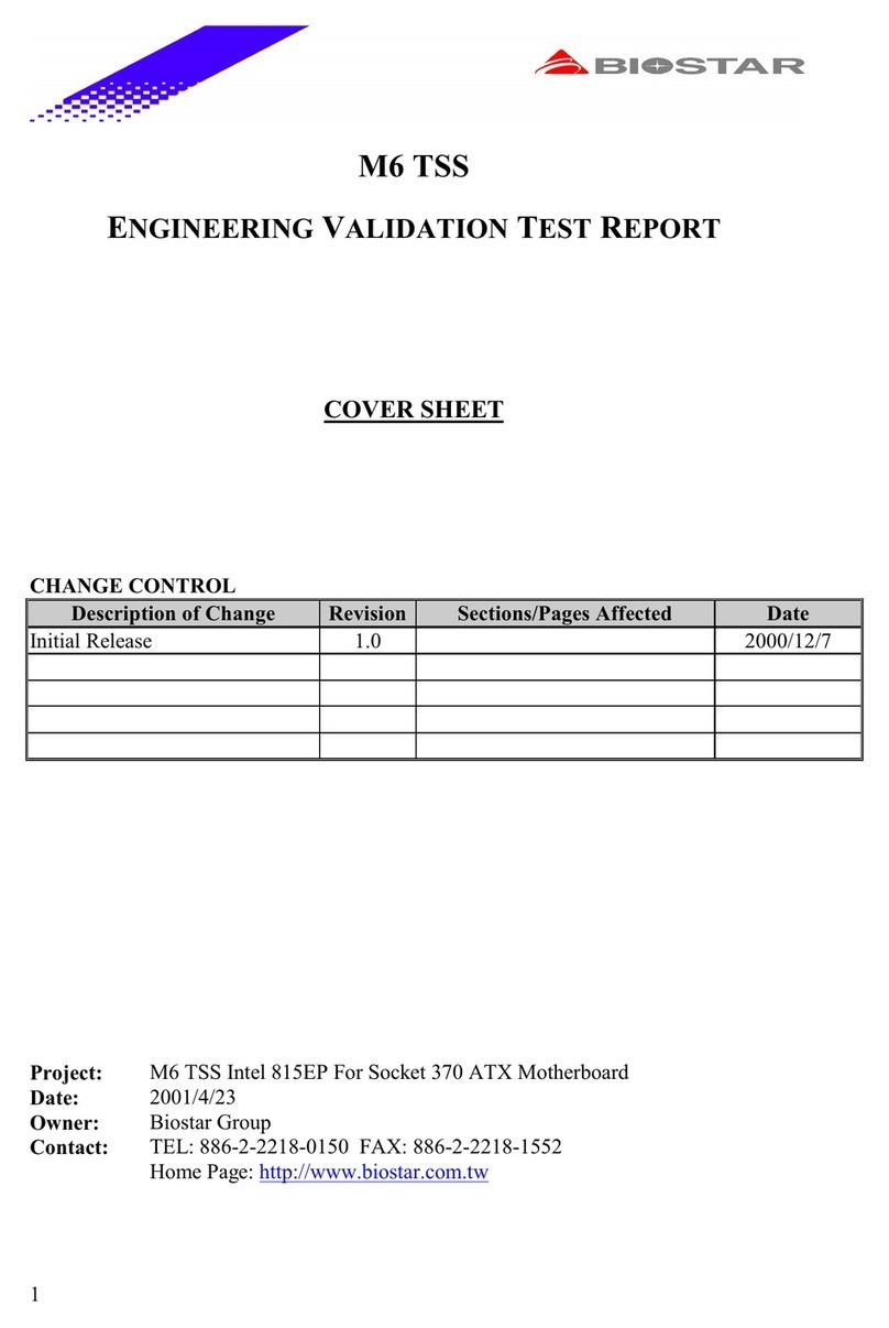 Biostar M6TSS User manual