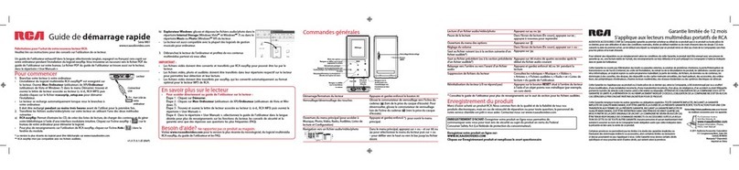 RCA M6104 Quick start guide