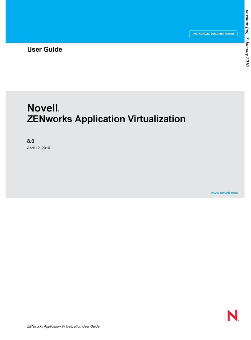 Novell ZENWORKS APPLICATION VIRTUALIZATION 8.0 -... User manual