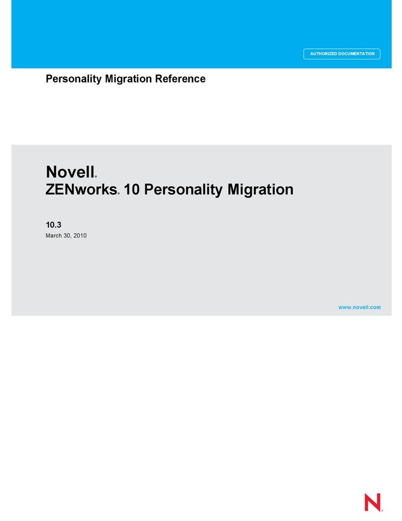 Novell ZENWORKS 10 CONFIGURATION MANAGEMENT SP3 - COMMAND LINE UTILITIES REFERENCE 10.3... Technical manual