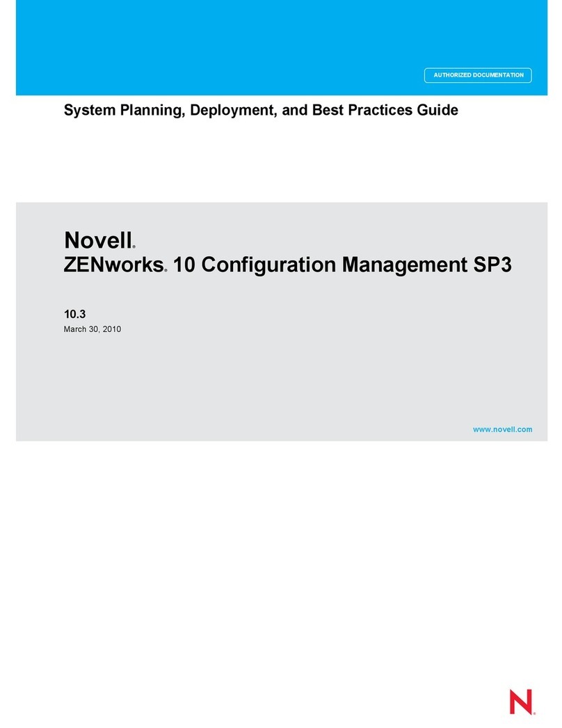 Novell ZENWORKS 10 CONFIGURATION MANAGEMENT SP3 - COMMAND LINE UTILITIES REFERENCE 10.3... System planning
