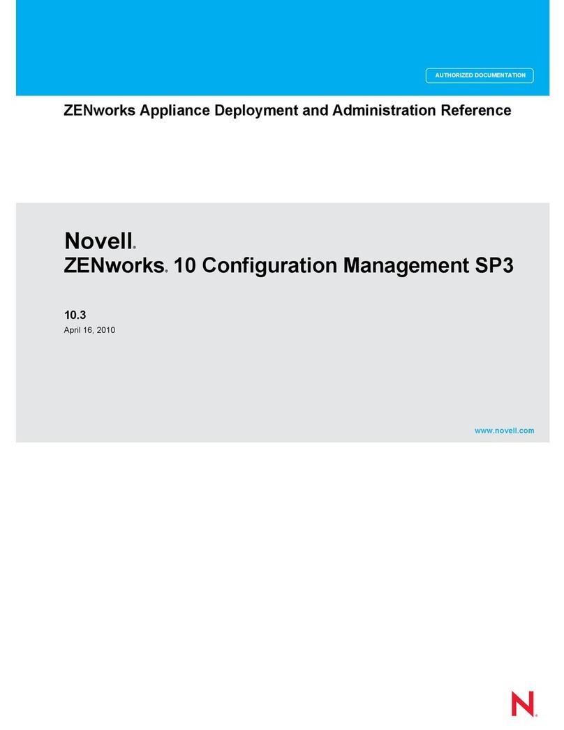 Novell ZENWORKS 10 CONFIGURATION MANAGEMENT SP3 - PREBOOT SERVICES AND IMAGING REFERENCE 10.3... Quick reference guide