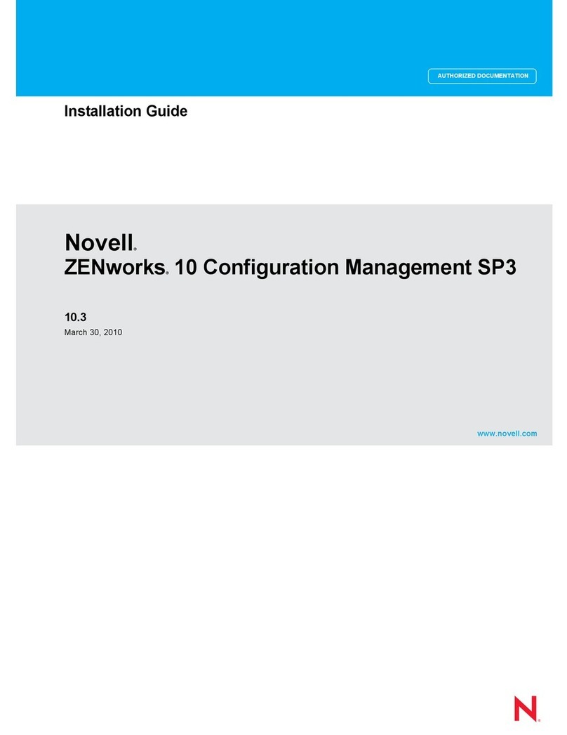 Novell ZENWORKS 10 CONFIGURATION MANAGEMENT SP3 - NETWORK DISCOVERY DATABASE... installation guide