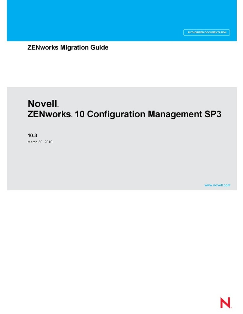 Novell ZENWORKS 10 CONFIGURATION MANAGEMENT SP3 - COMMAND LINE UTILITIES REFERENCE 10.3... User manual