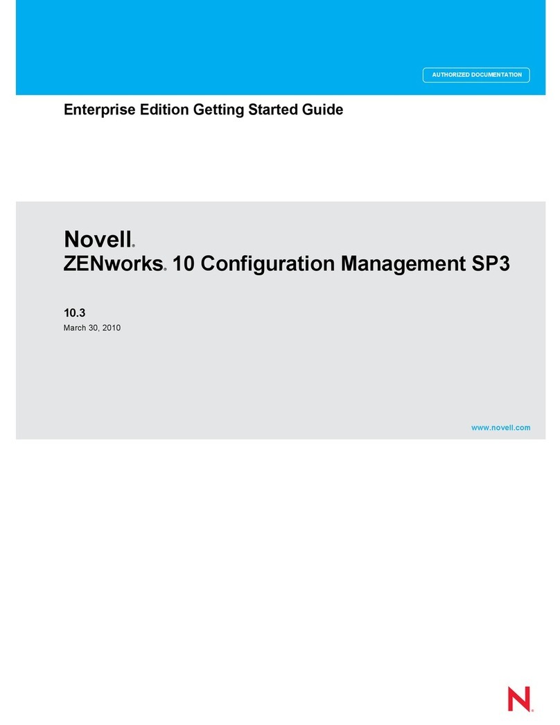 Novell ZENWORKS 10 CONFIGURATION MANAGEMENT SP3 - COMMAND LINE UTILITIES REFERENCE 10.3... User manual