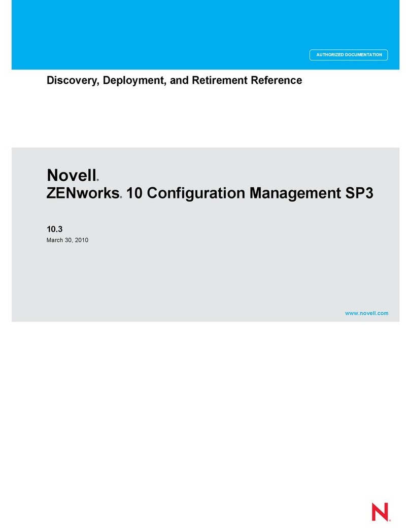 Novell ZENWORKS 10 CONFIGURATION MANAGEMENT SP3 - COMMAND LINE UTILITIES REFERENCE 10.3... Quick reference guide Novell ZENWORKS 10 CONFIGURATION MANAGEMENT SP3 - COMMAND LINE UTILITIES REFERENCE 10.3... Quick reference guide