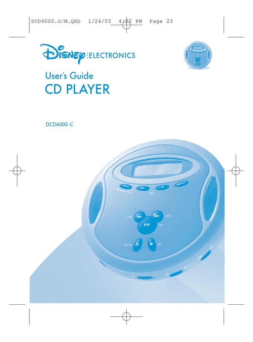 Disney DCD6000-COM user guide