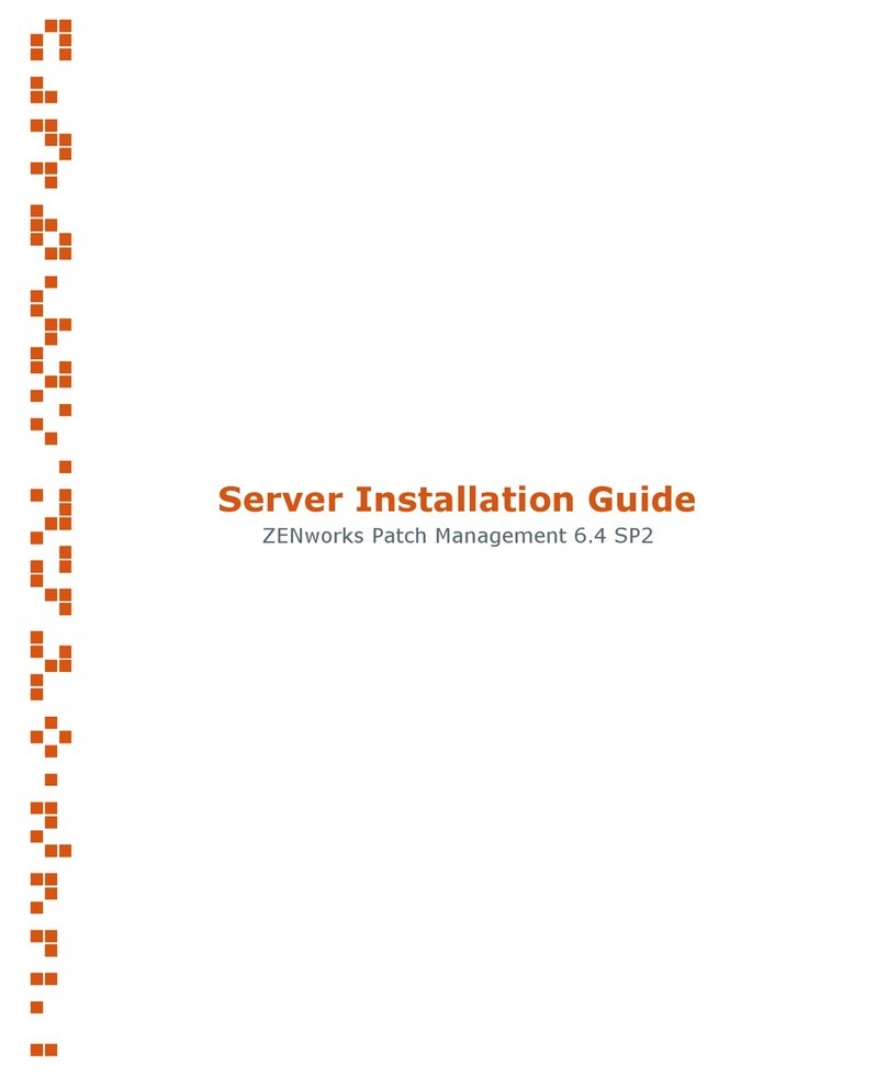 Novell ZENWORKS PATCH MANAGEMENT 6.4 SP2 - SERVER User manual