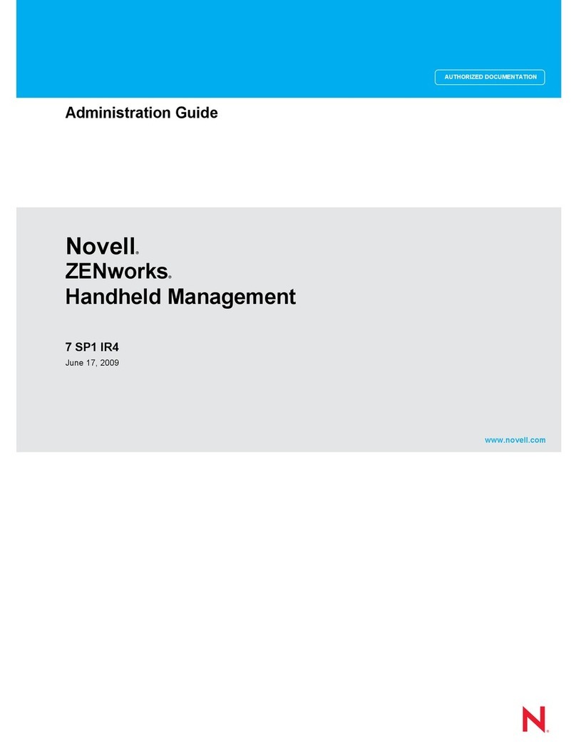 Novell ZENWORKS HANDELD MANAGEMENT 7 SP1 IR4 Administration guide