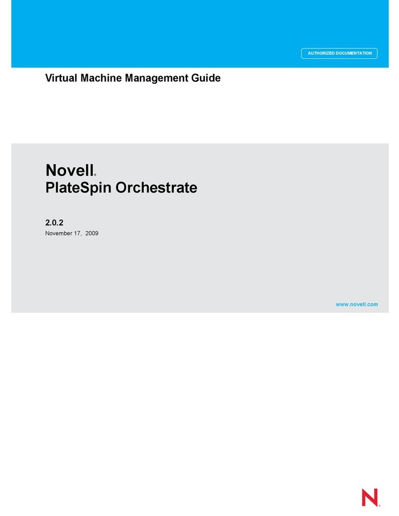 Novell PLATESPIN ORCHESTRATE 2.0.2 - VIRTUAL MACHINE MANAGEMENT GUIDE... Programming manual