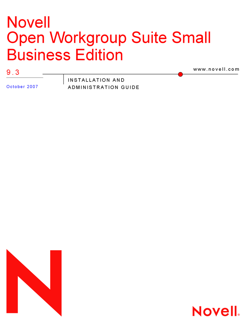 Novell OPEN WORKGROUP SUITE SMALL BUSINESS EDITION 9.3 -... Administration guide Novell OPEN WORKGROUP SUITE SMALL BUSINESS EDITION 9.3 -... Administration guide