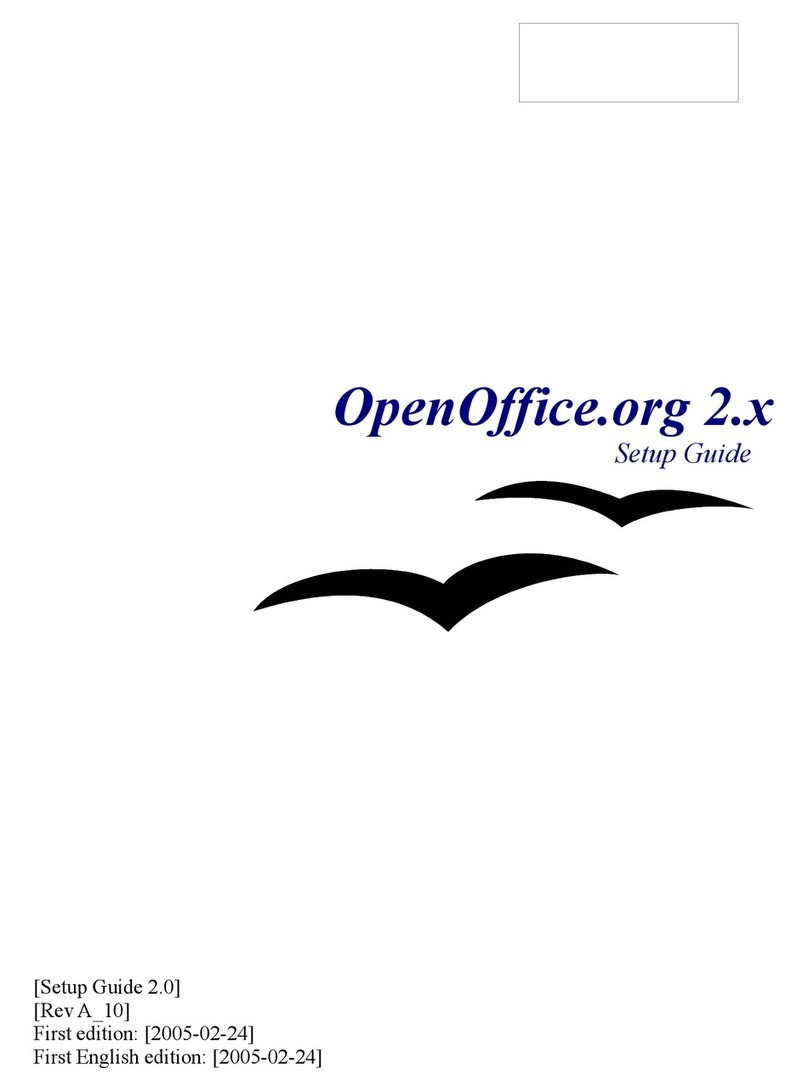 Novell OPENOFFICE 2.X User manual Novell OPENOFFICE 2.X User manual