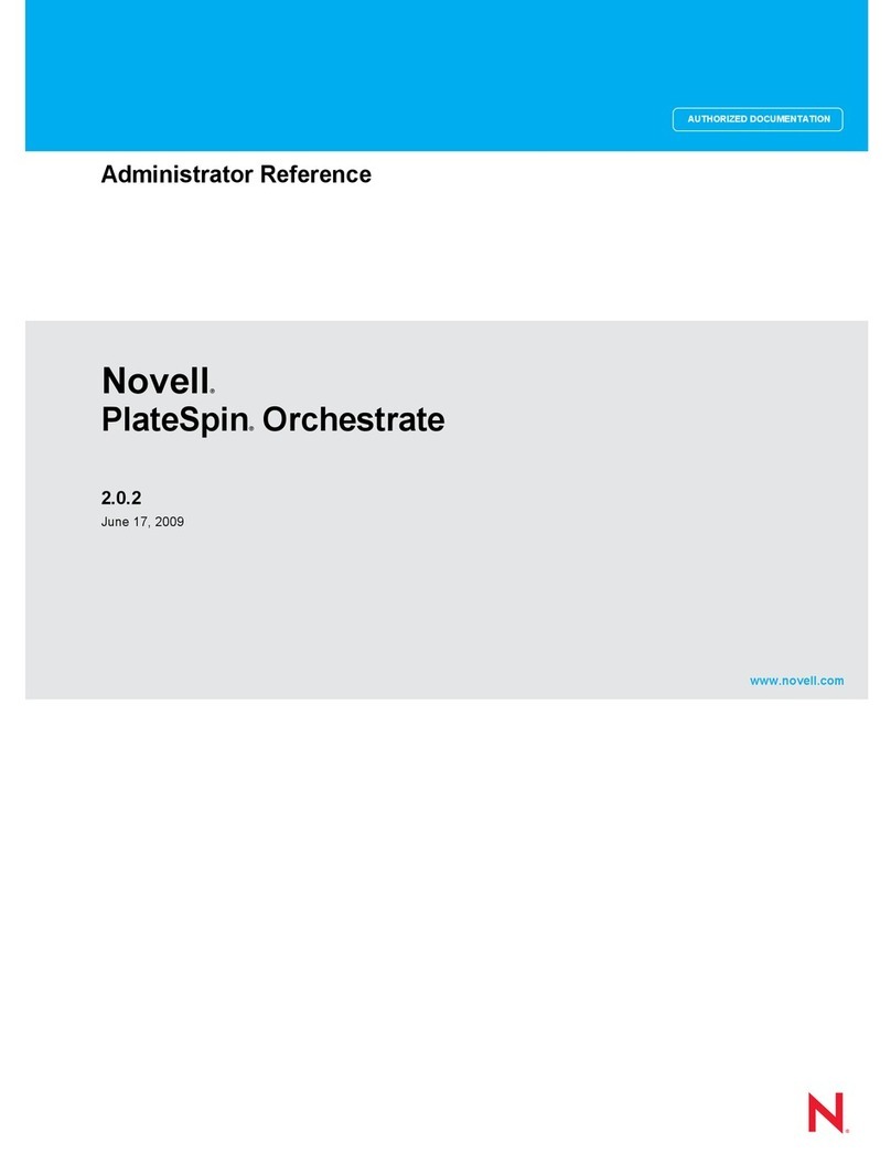 Novell PLATESPIN ORCHESTRATE 2.0.2 - ADMINISTRATOR REFERENCE... Service manual