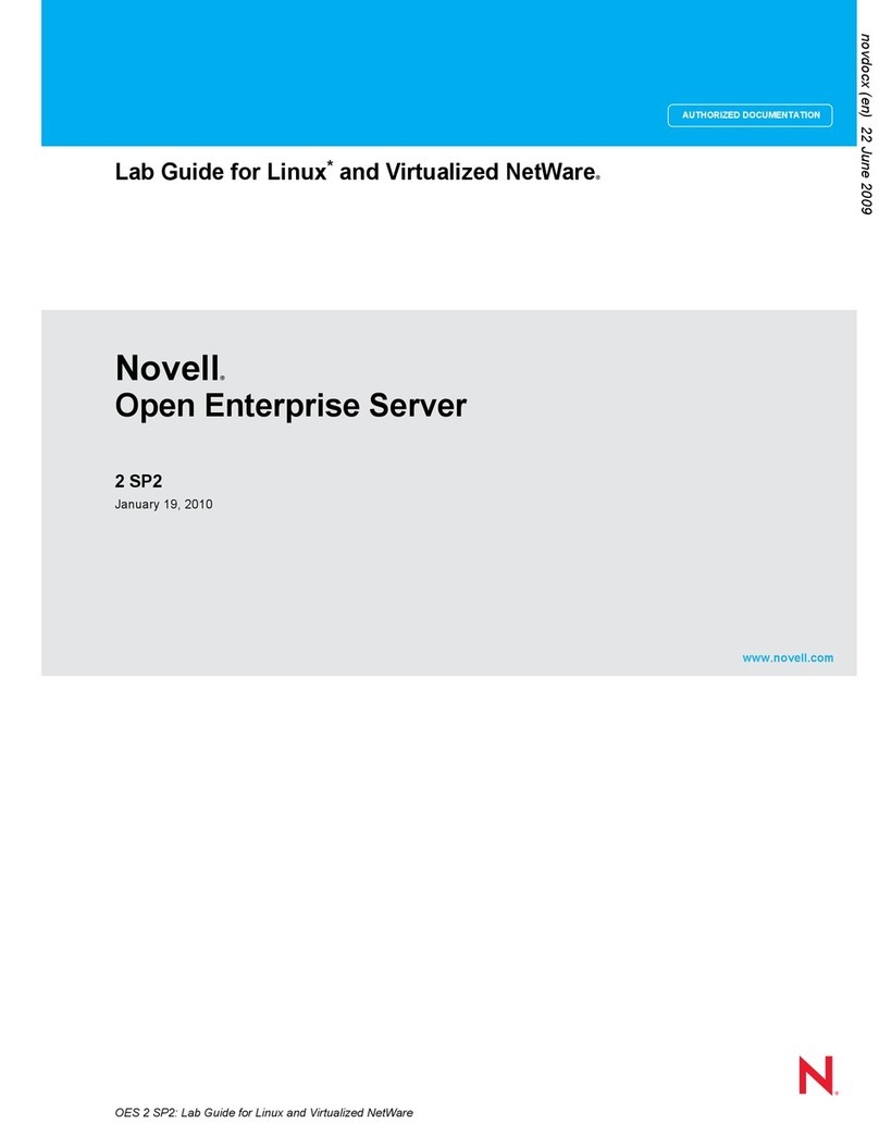 Novell OPEN ENTERPRISE SERVER 2 SP2 - LAB GUIDE... manual