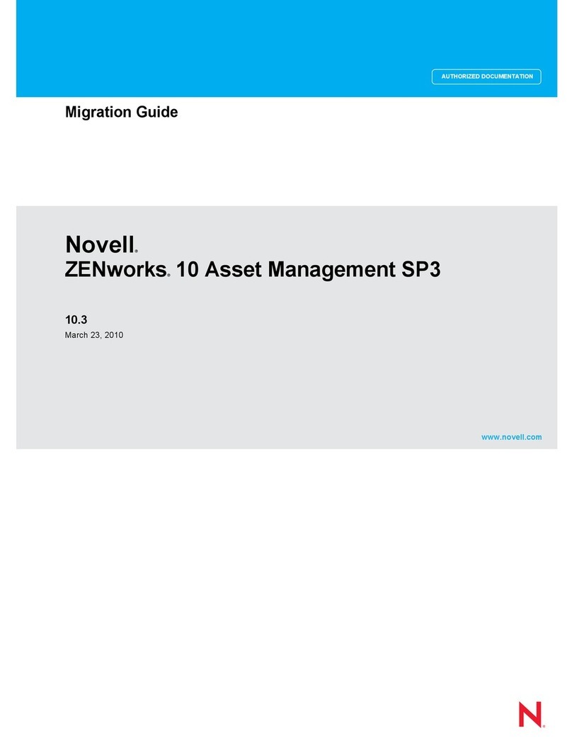 Novell ZENWORKS 10 ASSET MANAGEMENT SP3 - MIGRATION GUIDE 10.3... User manual