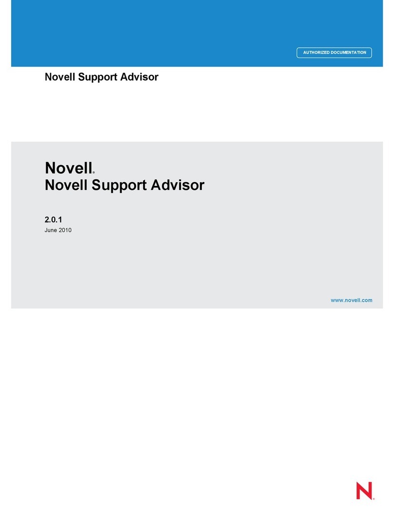 Novell SUPPORT ADVISOR 2.0.1 Administration guide