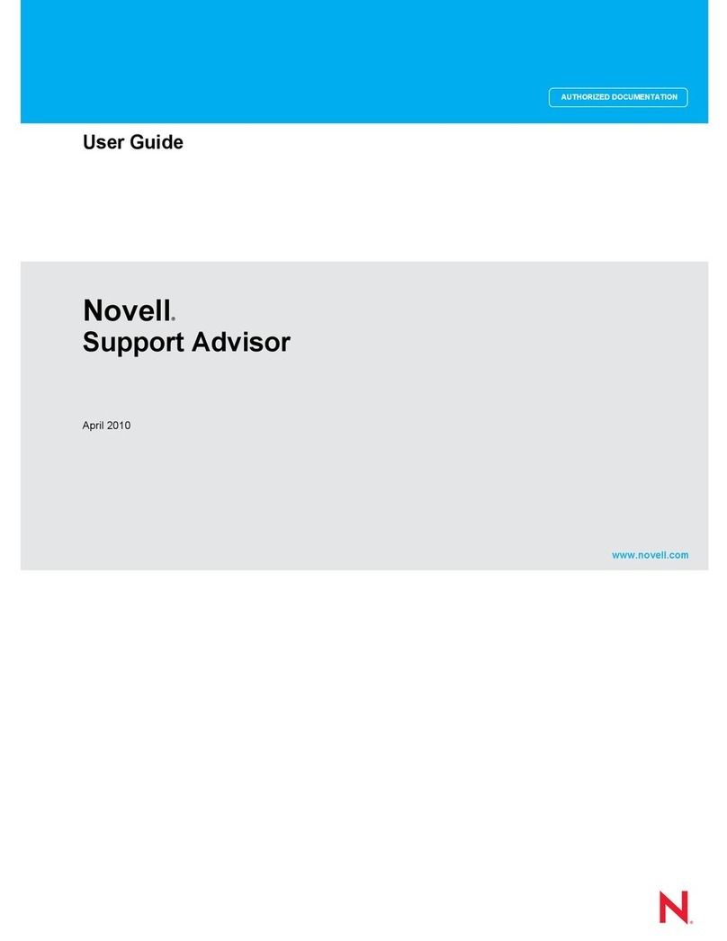 Novell SUPPORT ADVISOR - 04-2010 User manual Novell SUPPORT ADVISOR - 04-2010 User manual