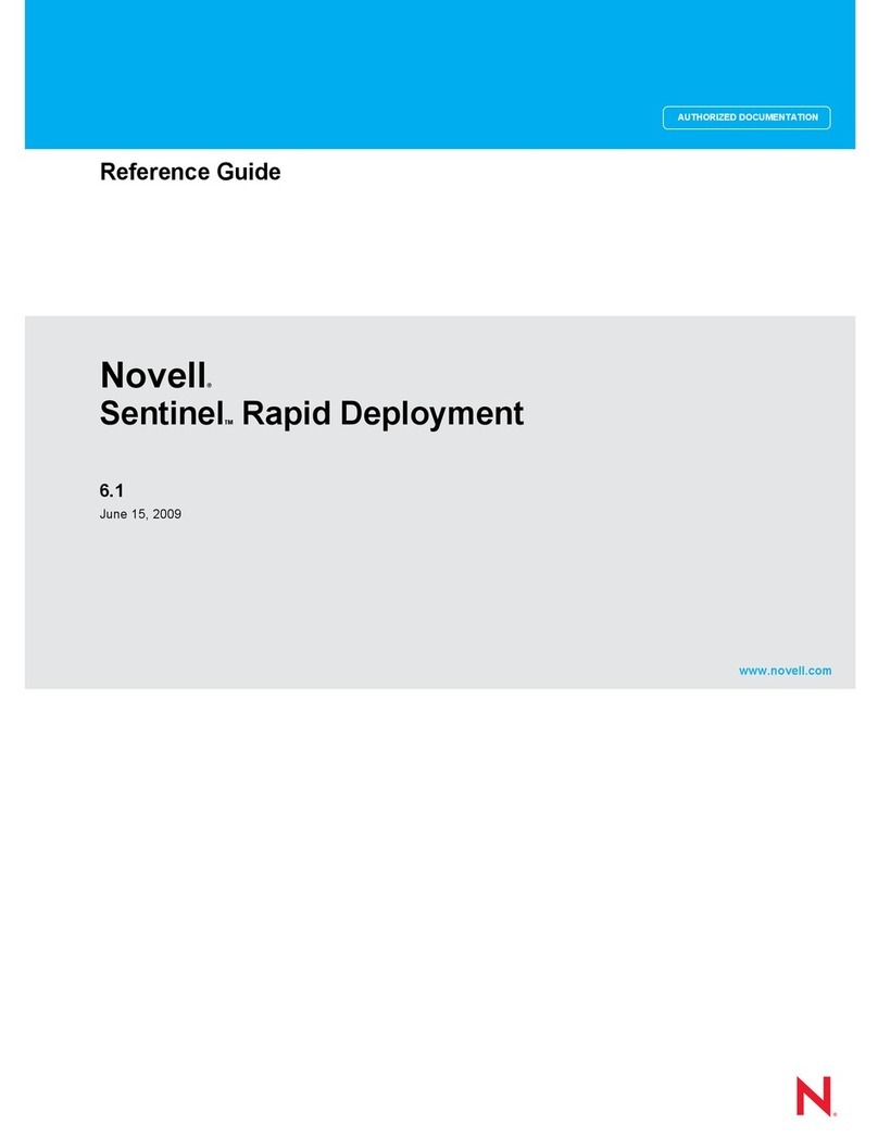 Novell SENTINEL RAPID DEPLOYMENT 6.1 - 06-15-2009 User manual Novell SENTINEL RAPID DEPLOYMENT 6.1 - 06-15-2009 User manual