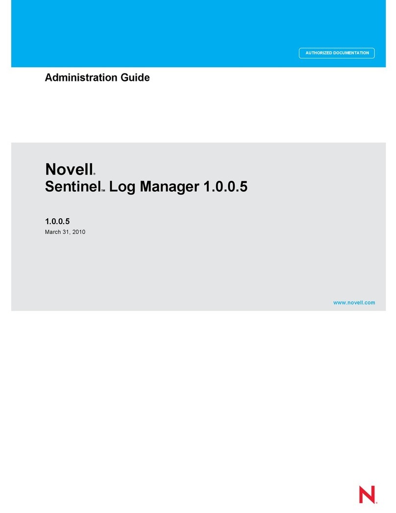 Novell SENTINEL LOG MANAGER 1.0.0.5 -  03-31-2010 Instruction Manual