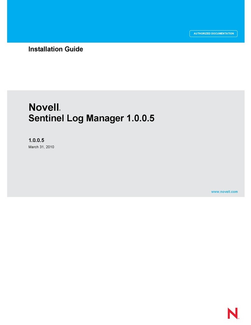 Novell SENTINEL LOG MANAGER 1.0.0.5 -  03-31-2010 User manual
