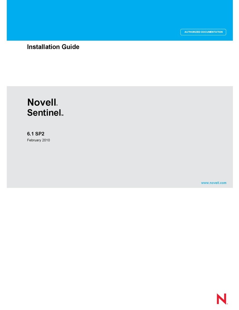 Novell SENTINEL 6.1 SP2 - INSTALLATION GUIDE... User manual