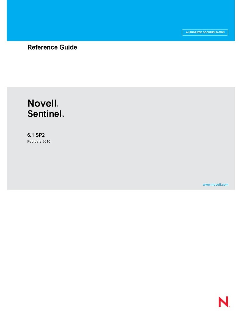 Novell SENTINEL 6.1 SP2 - INSTALLATION GUIDE... reference guide