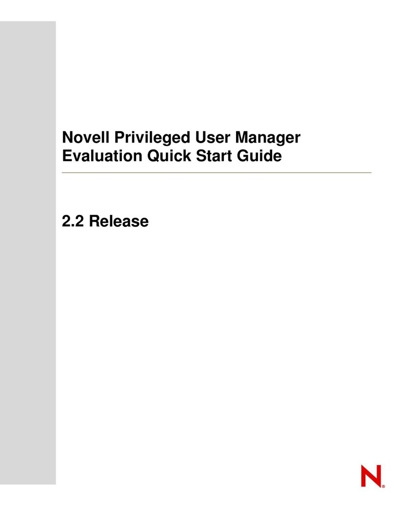 Novell PRIVILEGED USER MANAGER EVALUATION - quick start guide