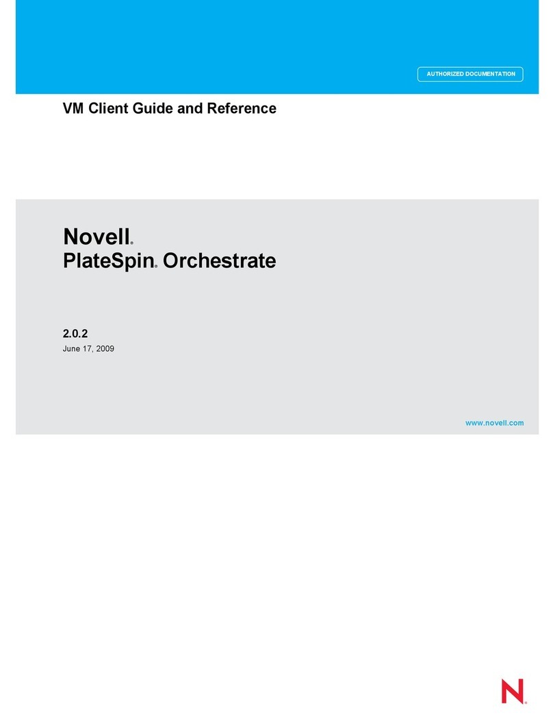 Novell PLATESPIN ORCHESTRATE 2.0.2 - ADMINISTRATOR REFERENCE... Client guide Novell PLATESPIN ORCHESTRATE 2.0.2 - ADMINISTRATOR REFERENCE... Client guide