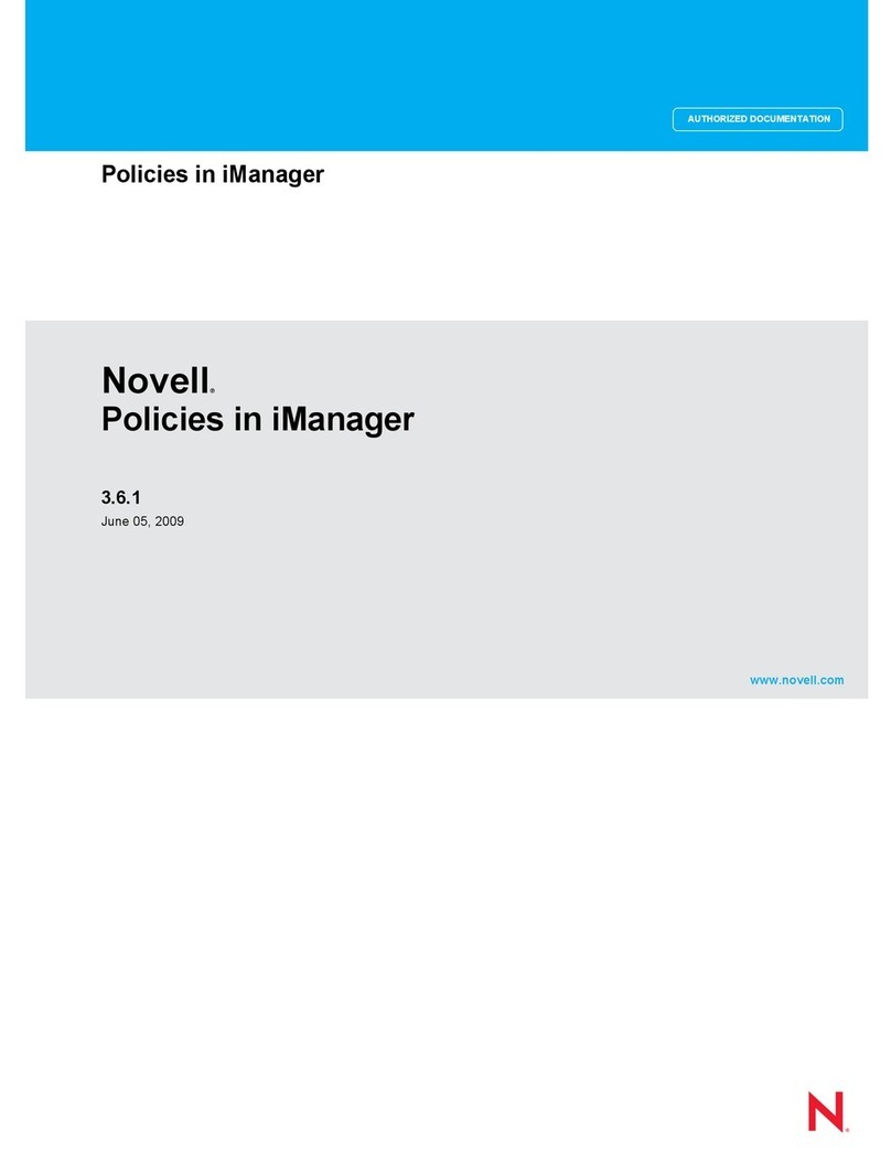 Novell POLICIES IN IMANAGER 3.6.1 - 06-05-2009 manual