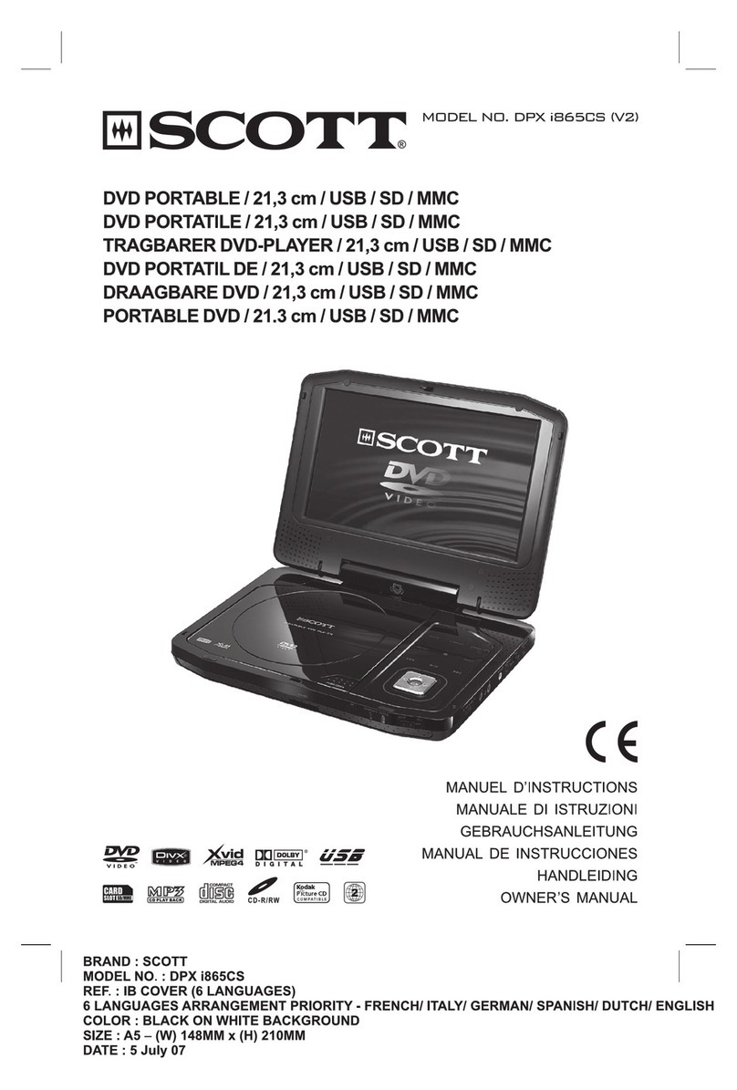 Scott DPXI865 CS -  S User manual