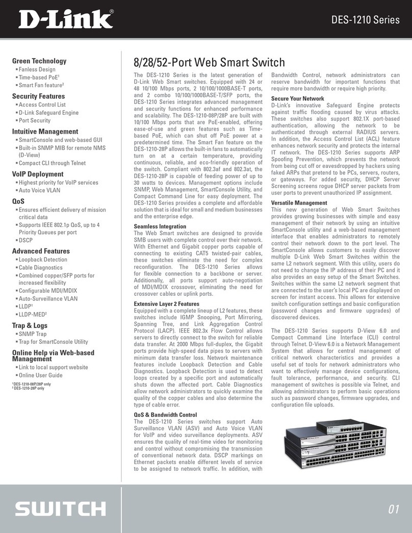 D-Link Web Smart DES-1210-52 User manual D-Link Web Smart DES-1210-52 User manual