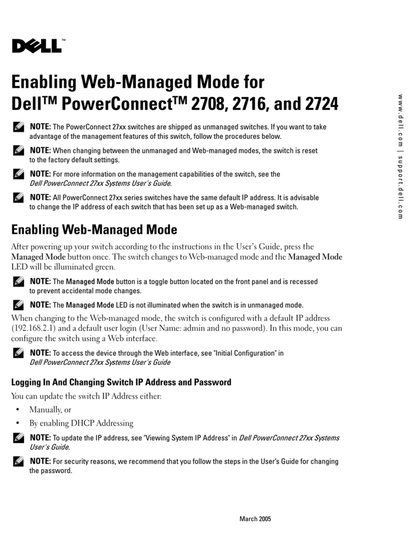 Dell PowerConnect 2708 datasheet