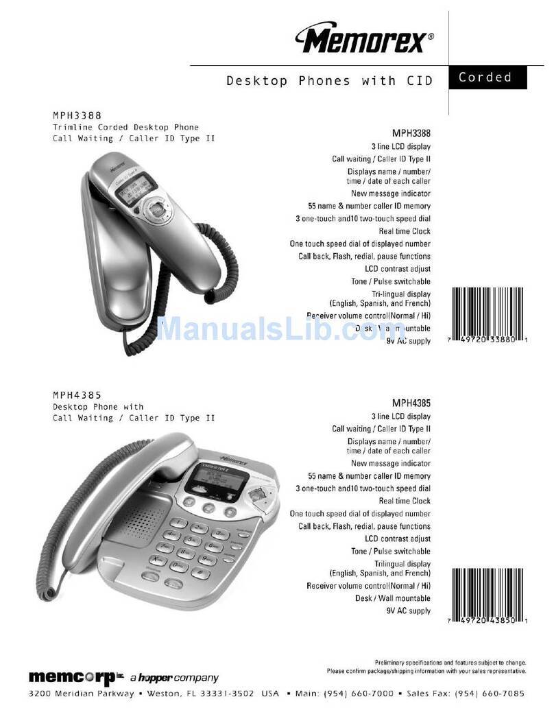 Memorex MPH4385 User manual