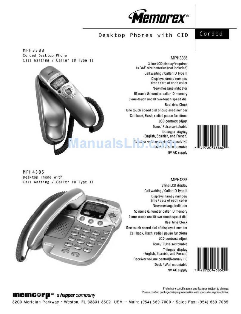 Memorex MPH4385 User manual