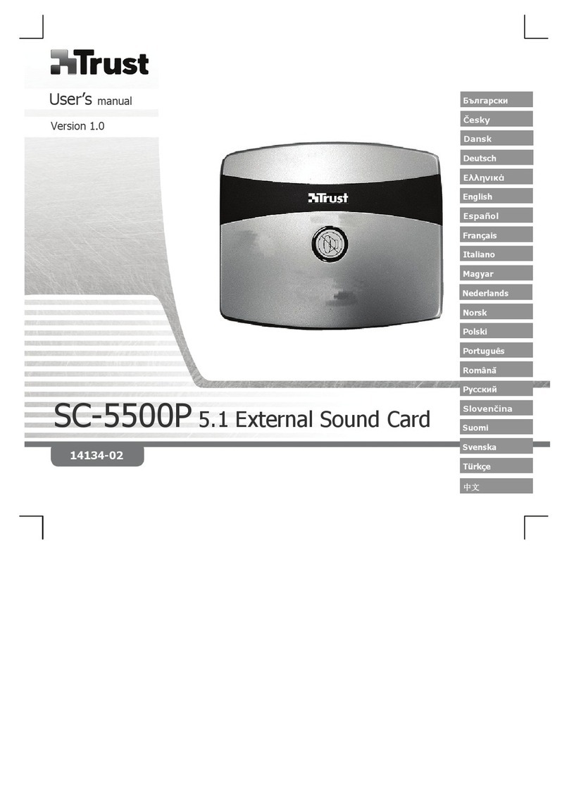 Trust SC-5500P - VERSION 1.0 user manual