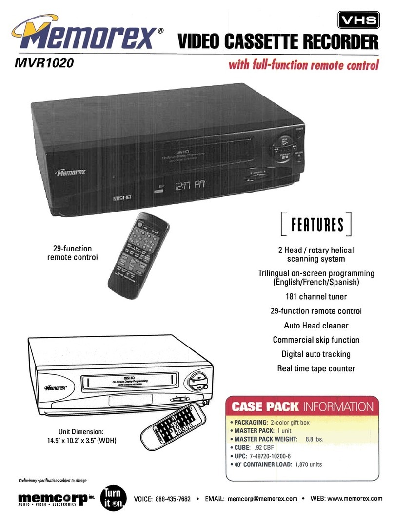 Memorex MVR-1020-1 Owner's manual