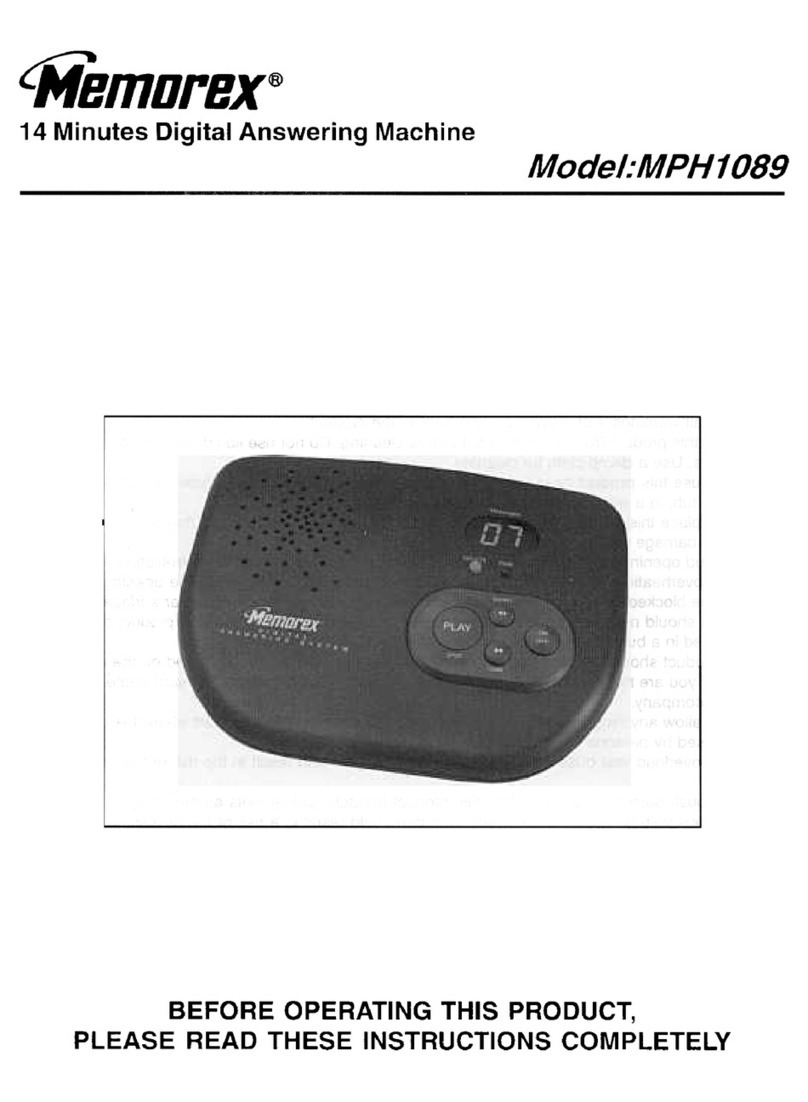 Memorex MPH-1089 User manual