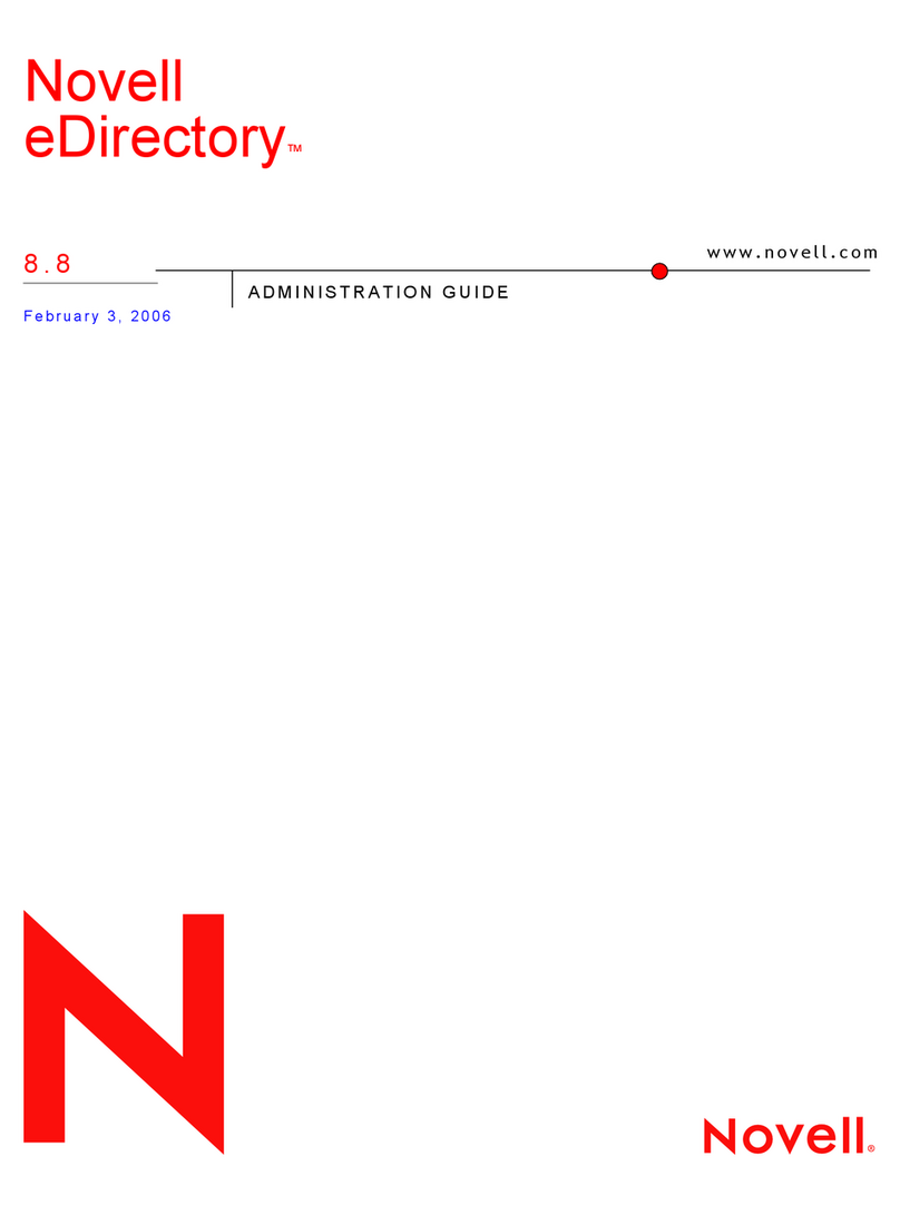 Novell EDIRECTORY 8.8 - GUIDE User manual