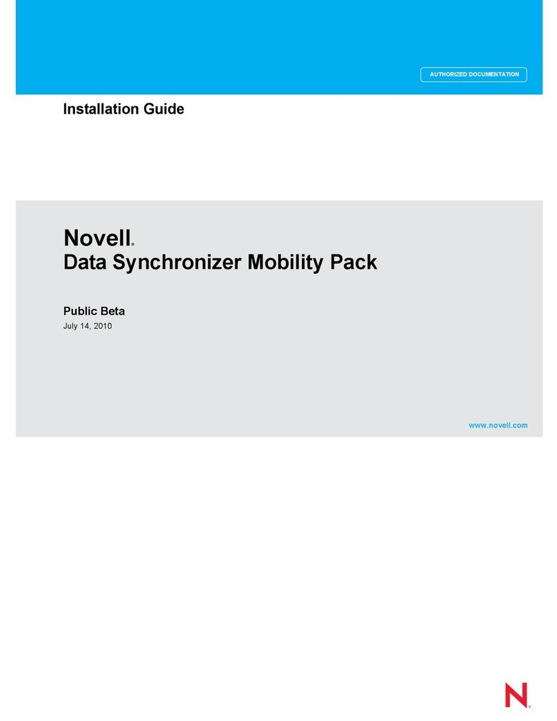 Novell DATA SYNCHRONIZER -  07-2010 User manual