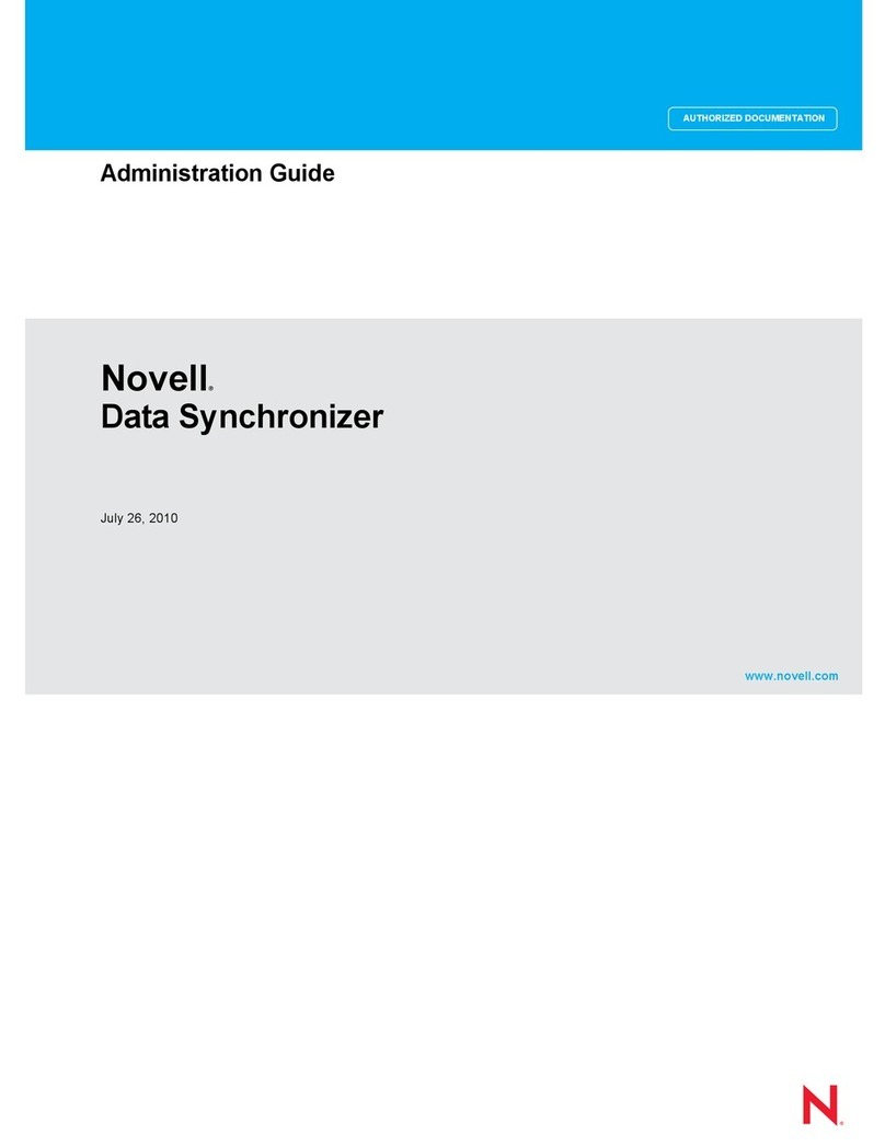 Novell DATA SYNCHRONIZER -  07-2010 Instruction Manual