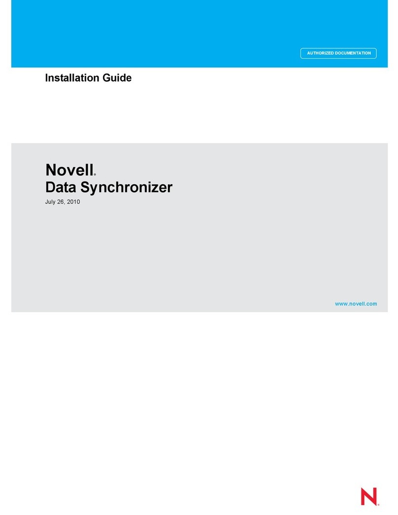 Novell DATA SYNCHRONIZER - 07-2010 User manual Novell DATA SYNCHRONIZER - 07-2010 User manual