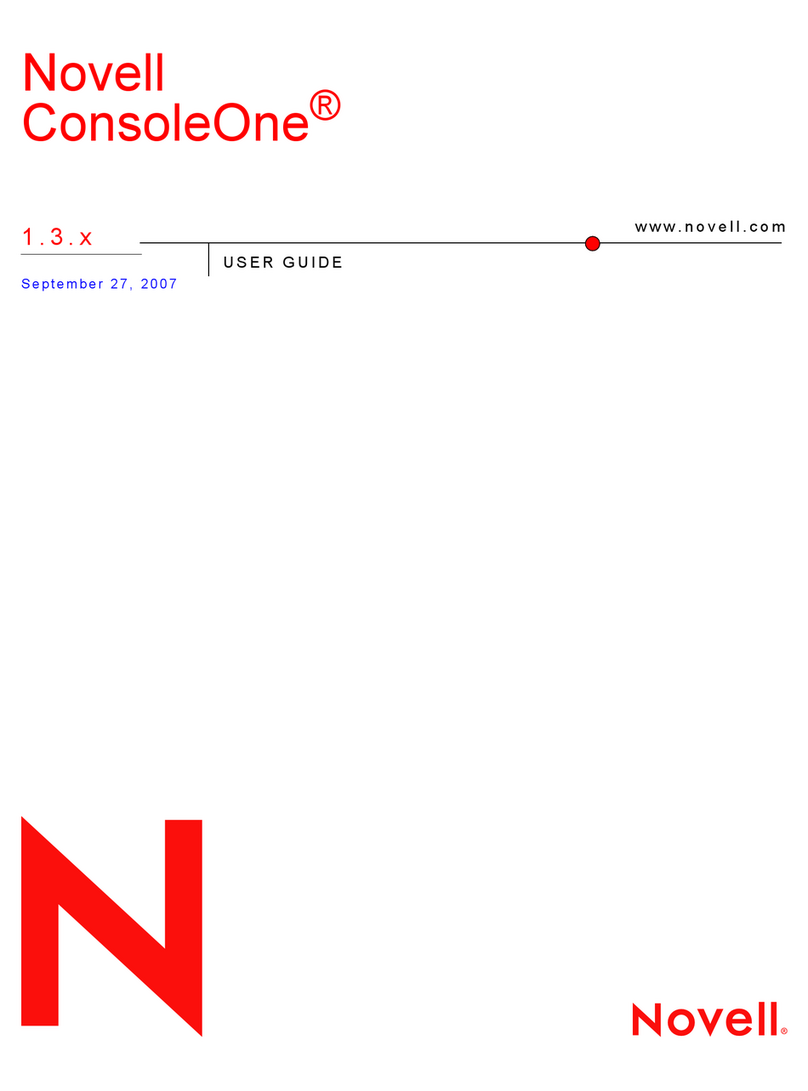 Novell CONSOLE ONE 1.3.X manual