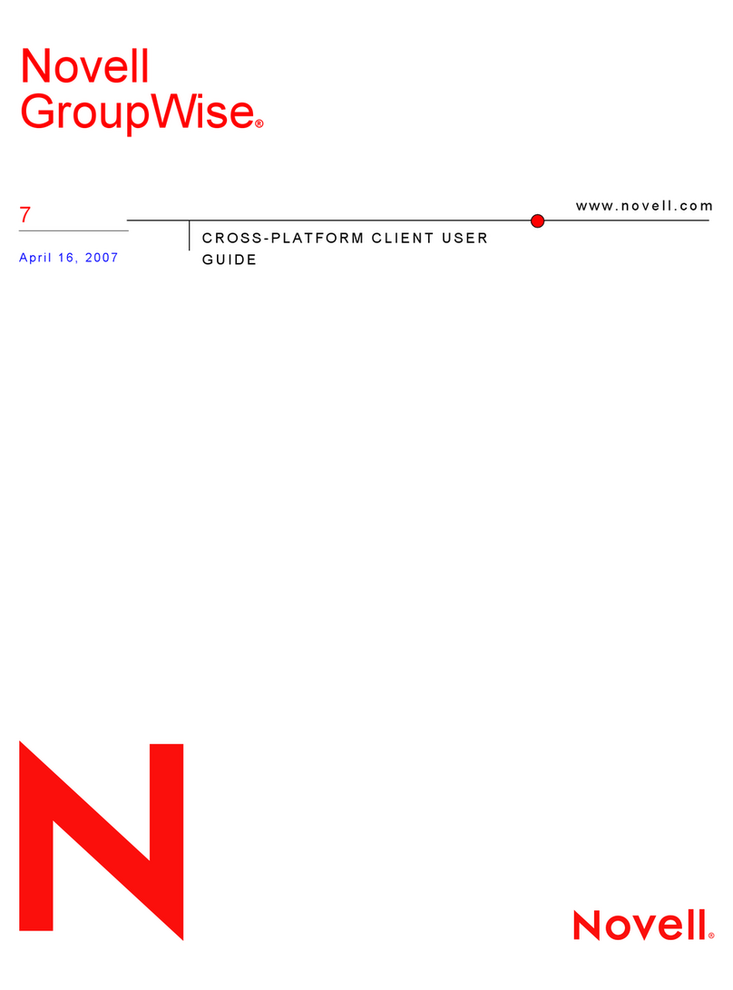 Novell GROUPWISE 7 - CROSS-PLATFORM User manual