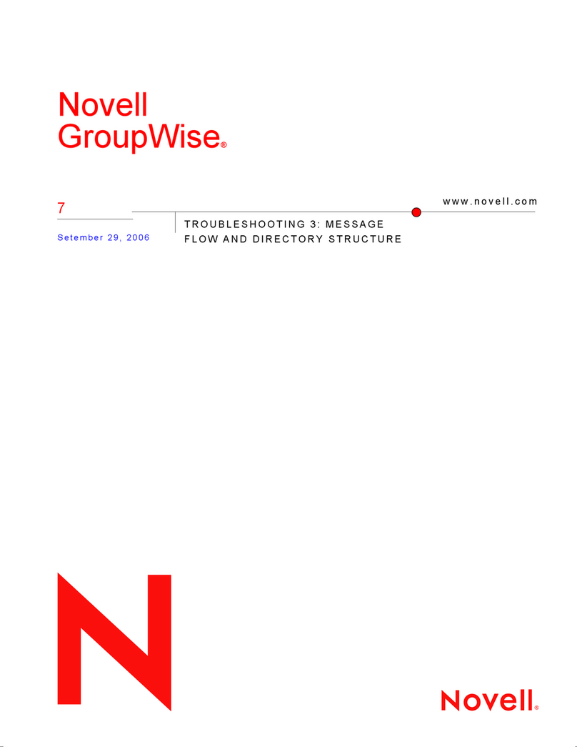 Novell GROUPWISE 7 - TROUBLESHOOTING 3 User manual